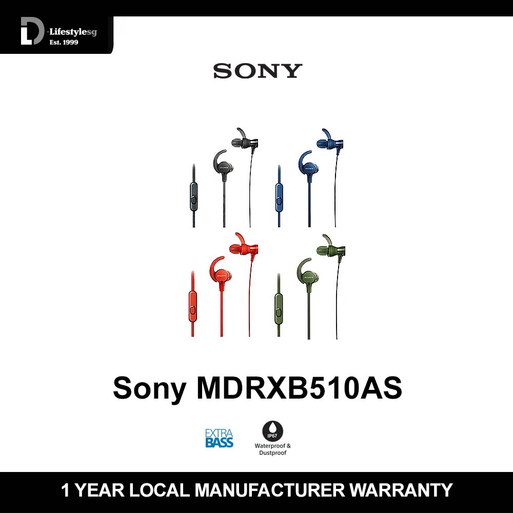 MDR-XB510AS EXTRA BASS™ Sports In-ear Headphones