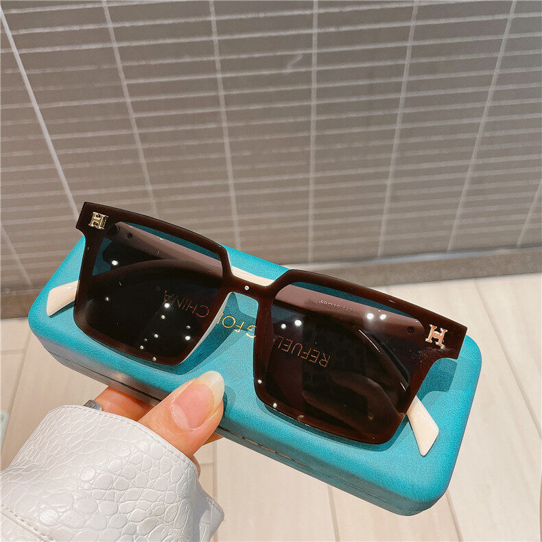 cabecade Sunglasses women Fashion 2022 New Polarized Glasses Metal Glasses Square Sunglasses Driving Anti-UV Retro Sunshade Sunshade
