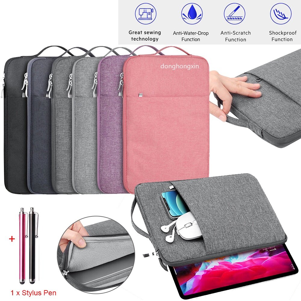 Tablet Sleeve Bag Carrying Case for Samsung Galaxy Tab A8 2021 10.5"SM-X200 SM-X205 Waterproof Protective Case Bag with Pockets