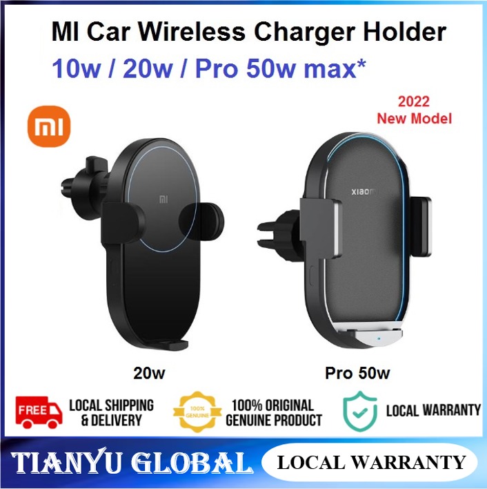 【SG READY STOCK】 Xiaomi Wireless Car Charger Fast Chargeing 20W/50W Mobile Phone Holder for Wireless Charging