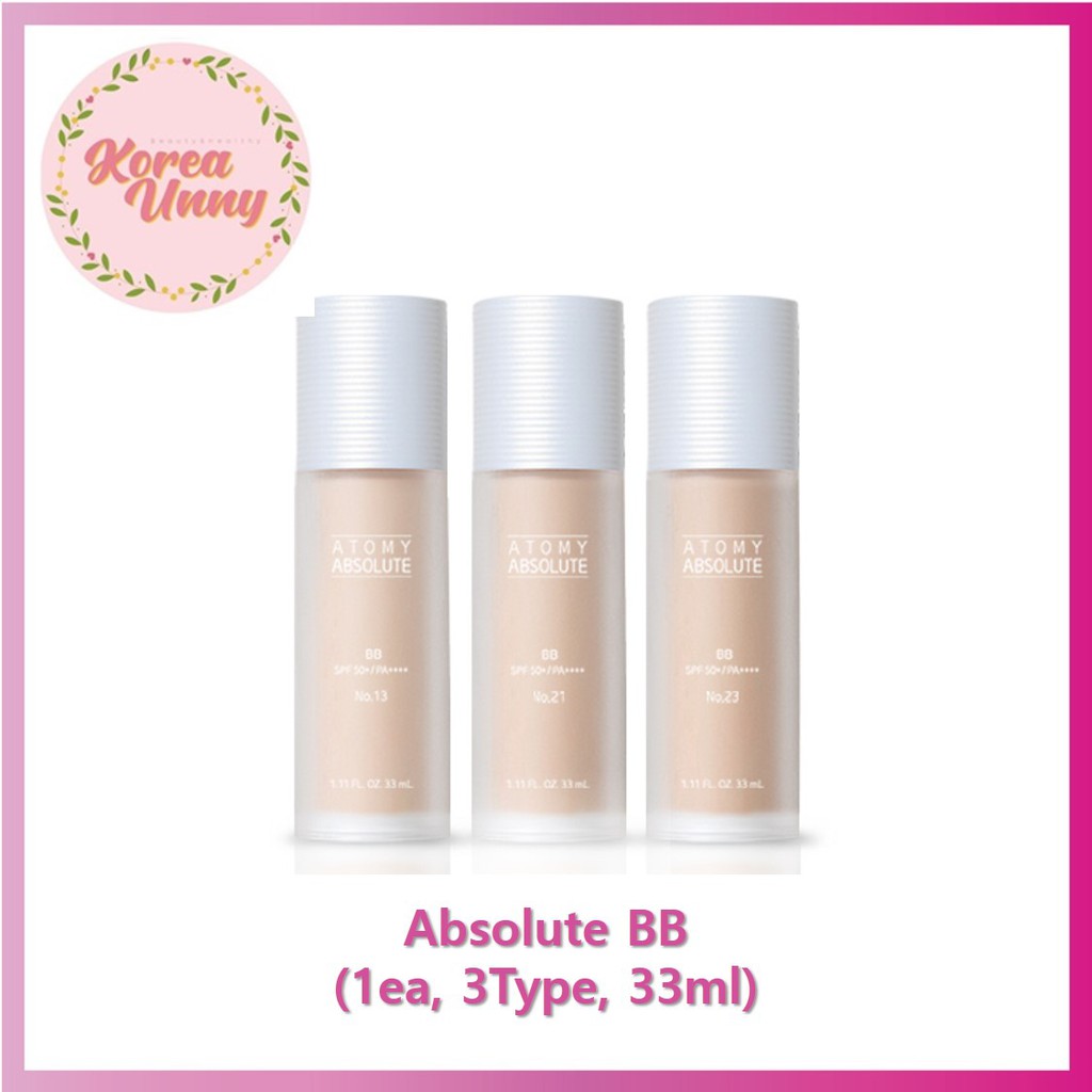 [ATOMY] Absolute BB (1ea, 3type, 33ml)) / Koreaunny / 100% AUTHENTIC / LOWEST PRICE / Shipping from Korea