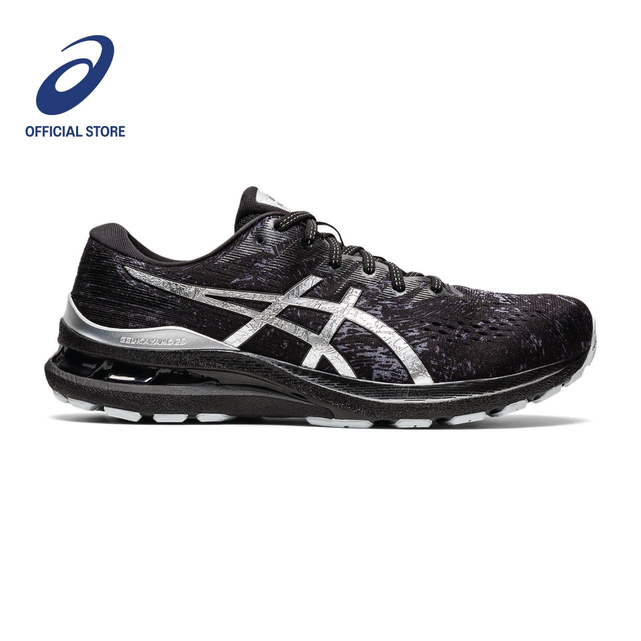 ASICS Men GEL-KAYANO 28 PLATINUM Running Shoes in Carrier Grey/Pure Silver