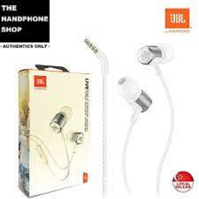JBL BY HARMAN LIVE100 | JBL SIGNATURE SOUND | JBL Lightweight In-Ear Headphones, 9mm Driver, 3.5mm Jack, 1.1m Cord Length,BLACK