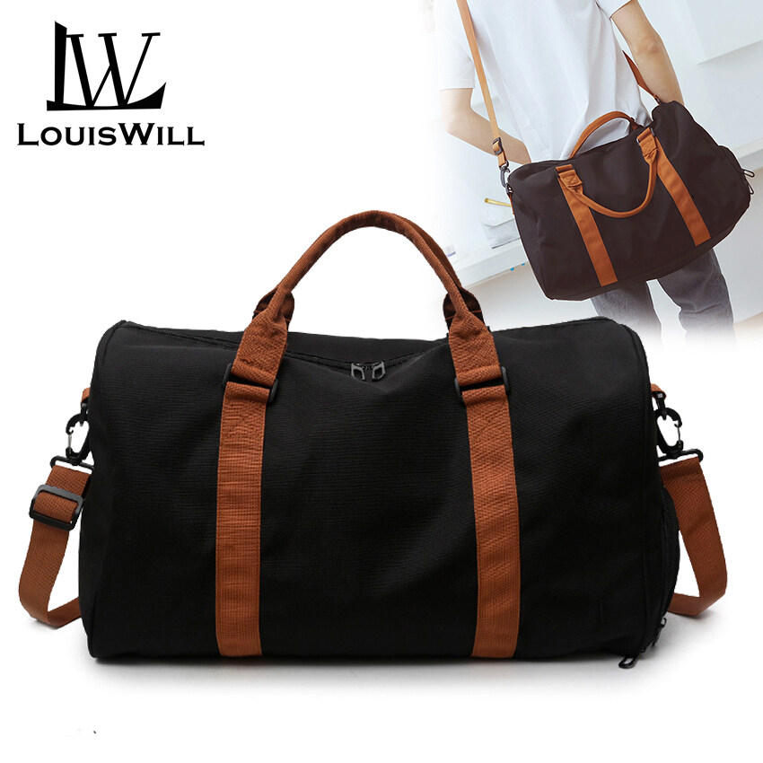 LouisWill Women Travel Bags Waterproof Weekender Bags Oxford Cloth Luggages Handbags Shoulder Bags Traveling Bags Shoes Separation Sport Bags Fitness Bags Gym Totes for Men Women 